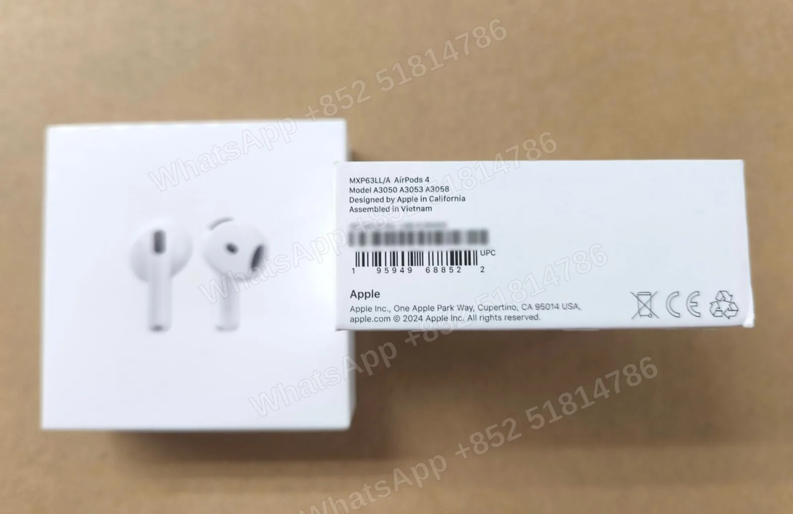 AirPods-Brand new-AirPods 4（2024）-不分-A3050 A3053 A3058-LL-A-不分-Not Activate - LiuDao stock photo 1