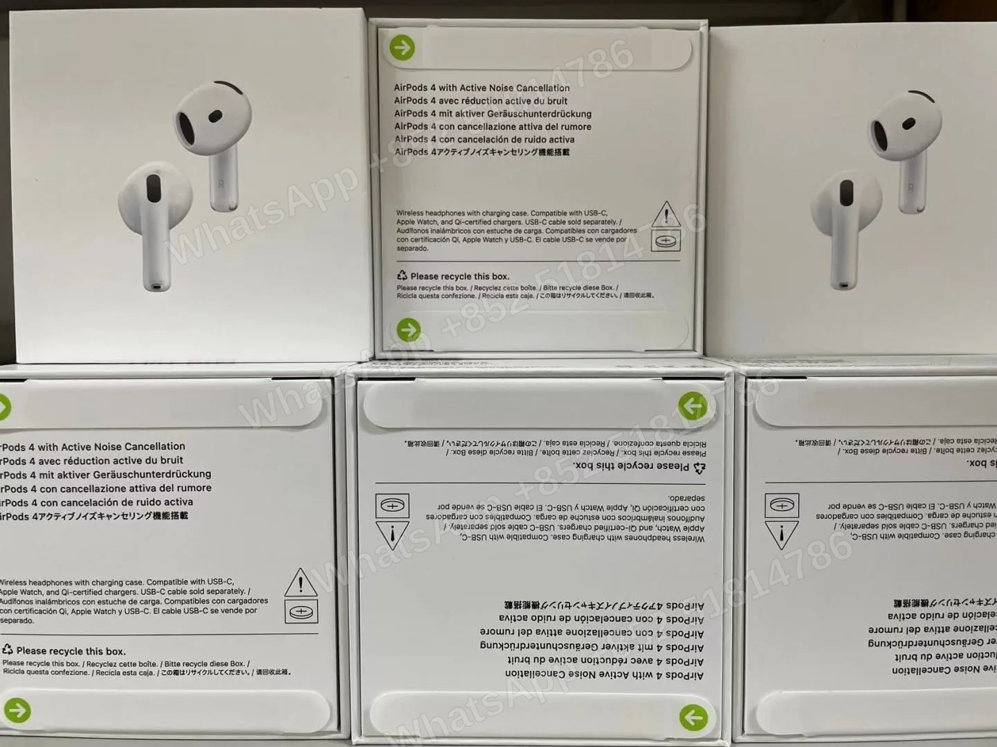 AirPods-Brand new-AirPods 4（2024）ANC-不分-A3055 A3056 A3059-LL-A-不分-Not Activate - LiuDao stock photo 1