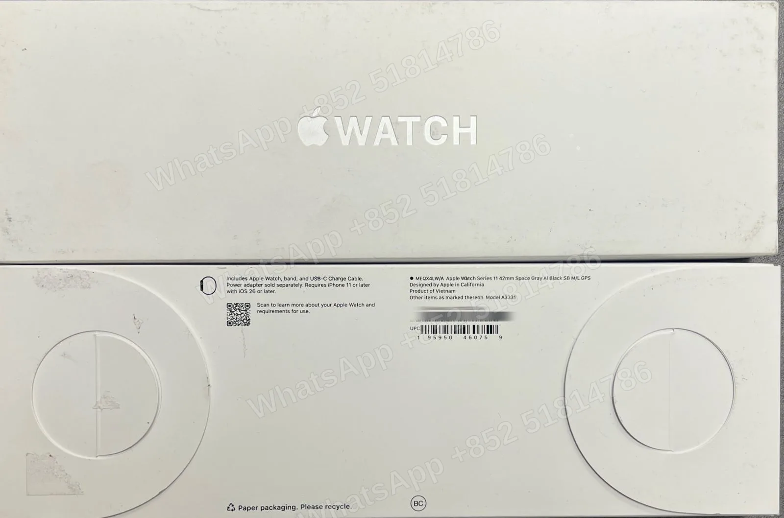 AppleWatch-Brand new-Watch S11 42mm Aluminum（2025）-GPS-A3331-LW-A-M-L-Not Activate - LiuDao stock photo 2