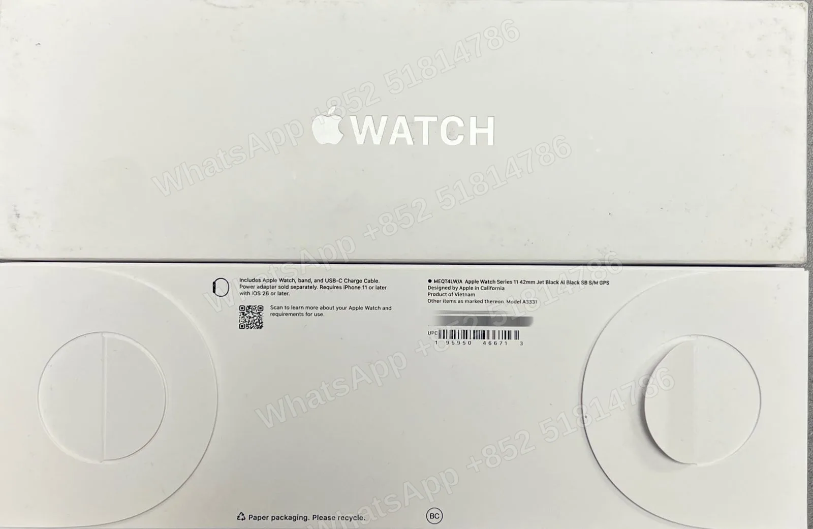 AppleWatch-Brand new-Watch S11 42mm Aluminum（2025）-GPS-A3331-LW-A-S-M-Not Activate - LiuDao stock photo 1