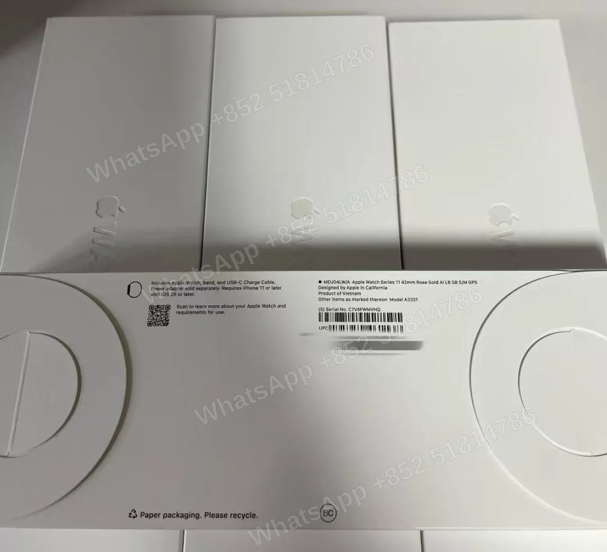 AppleWatch-Brand new-Watch S11 42mm Aluminum（2025）-GPS-A3331-LW-A-S-M-Not Activate - LiuDao stock photo 3