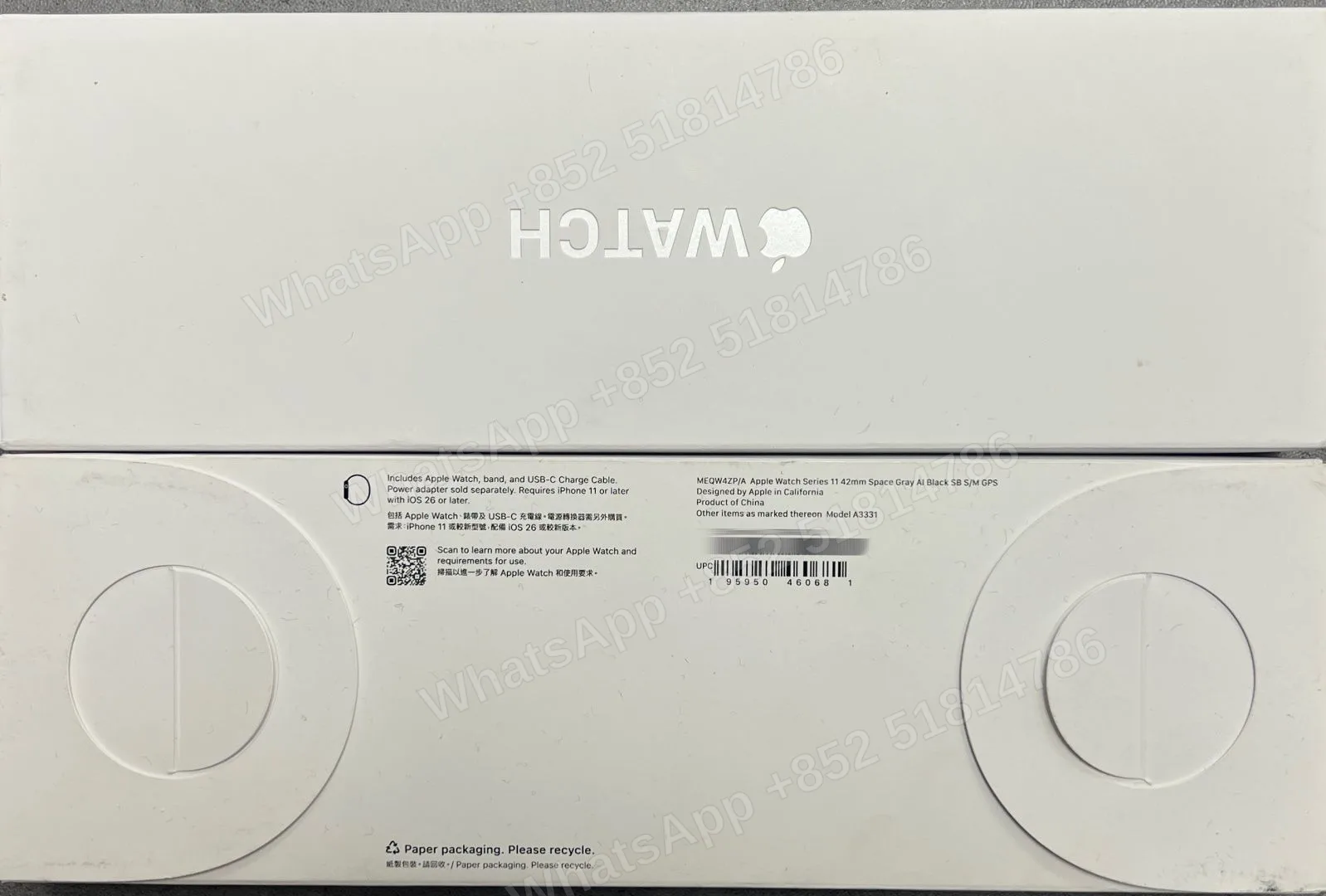AppleWatch-Brand new-Watch S11 42mm Aluminum（2025）-GPS-A3331-ZP-A-S-M-Not Activate - LiuDao stock photo 1
