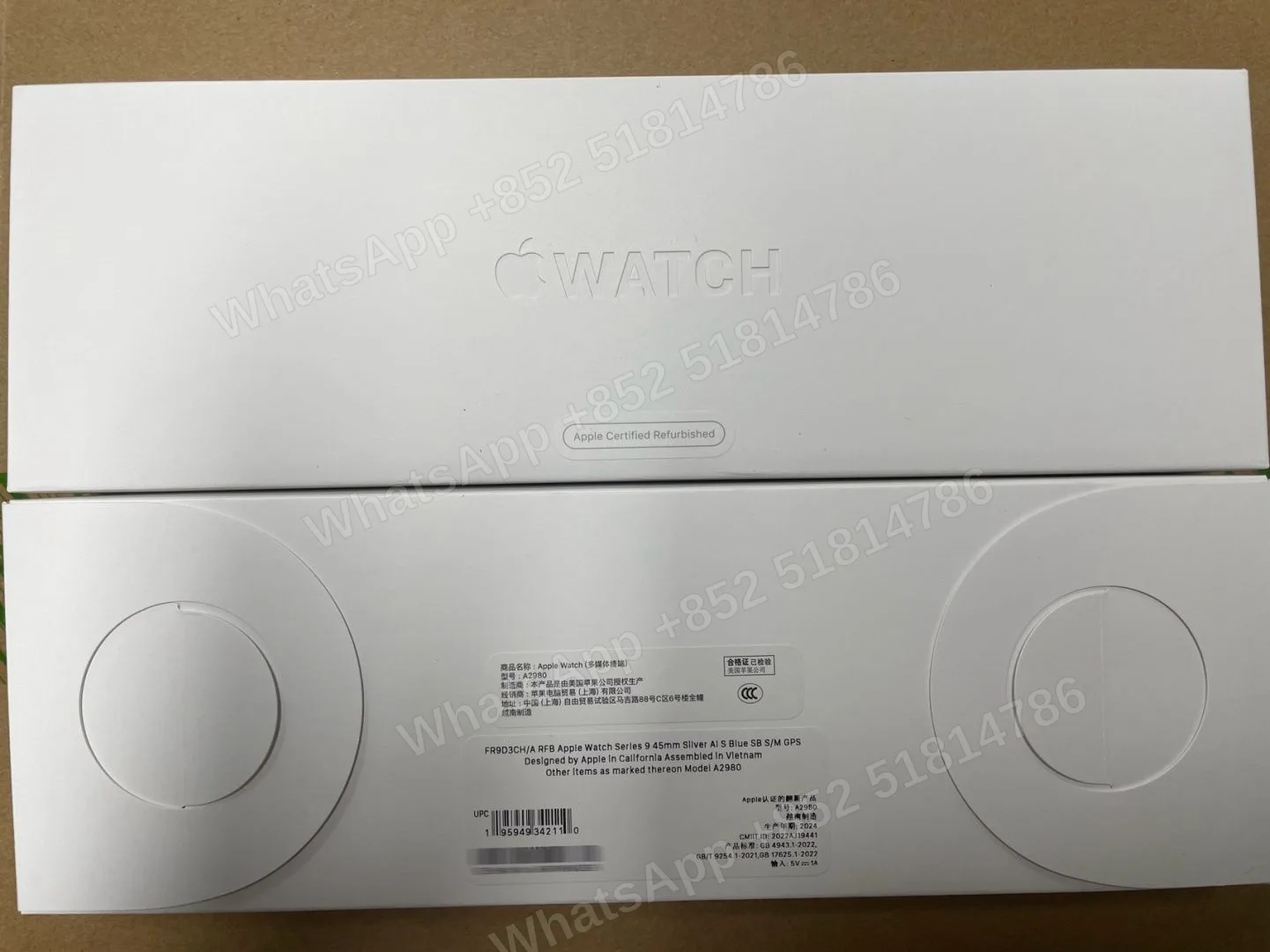 AppleWatch-CPO-Watch S9 45mm Aluminum（2023）-GPS-A2980-CH-A-S-M-Not Activate - LiuDao stock photo 1