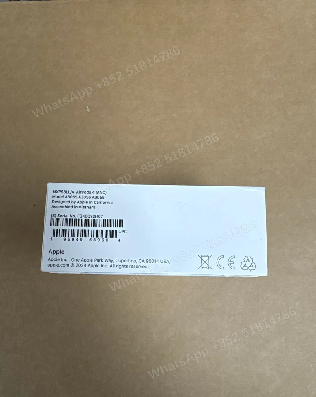 Brand new AirPods 4（2024）ANC A3055 A3056 A3059-LL/A Not Activate - LiuDao stock photo 6