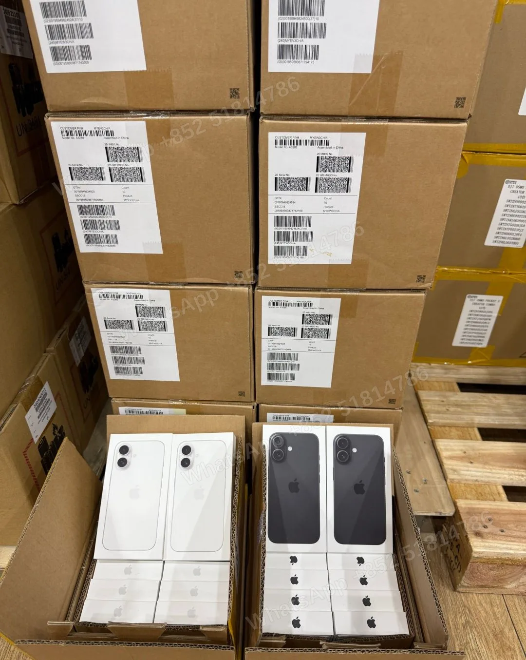 Brand New iPhone 16 (China Spec) - Dual SIM 📱 • 128GB Black: 150 pieces ⚫️ • 128GB White: 150 pieces ⚪️ • Included: Fak