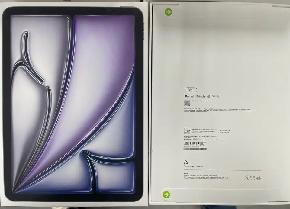 iPad-Brand new-iPad Air 7 11-inch（2025）M3-Wi-Fi-A3266-LL-A-128GB-Not Activate - LiuDao iPad stock photo 1