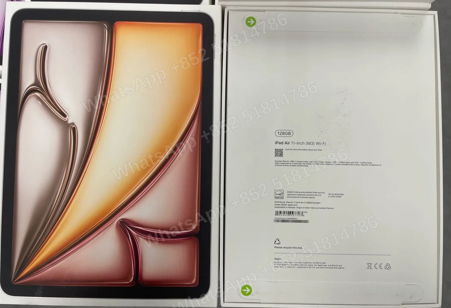 iPad-Brand new-iPad Air 7 11-inch（2025）M3-Wi-Fi-A3266-LL-A-128GB-Not Activate - LiuDao stock photo 3