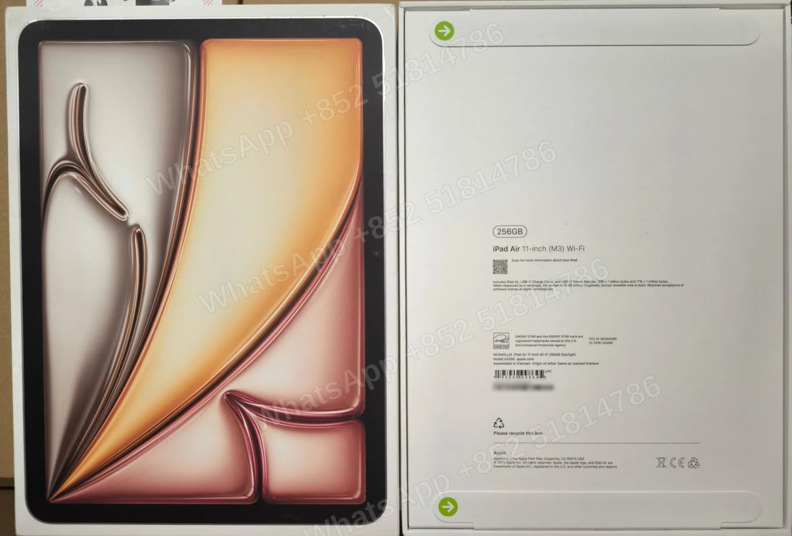 iPad-Brand new-iPad Air 7 11-inch（2025）M3-Wi-Fi-A3266-LL-A-256GB-Not Activate - LiuDao stock photo 1