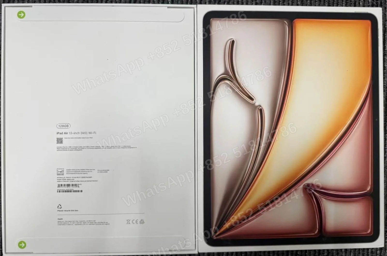 iPad-Brand new-iPad Air 7 13-inch（2025）M3-Wi-Fi-A3268-LL-A-128GB-Not Activate - LiuDao stock photo 1