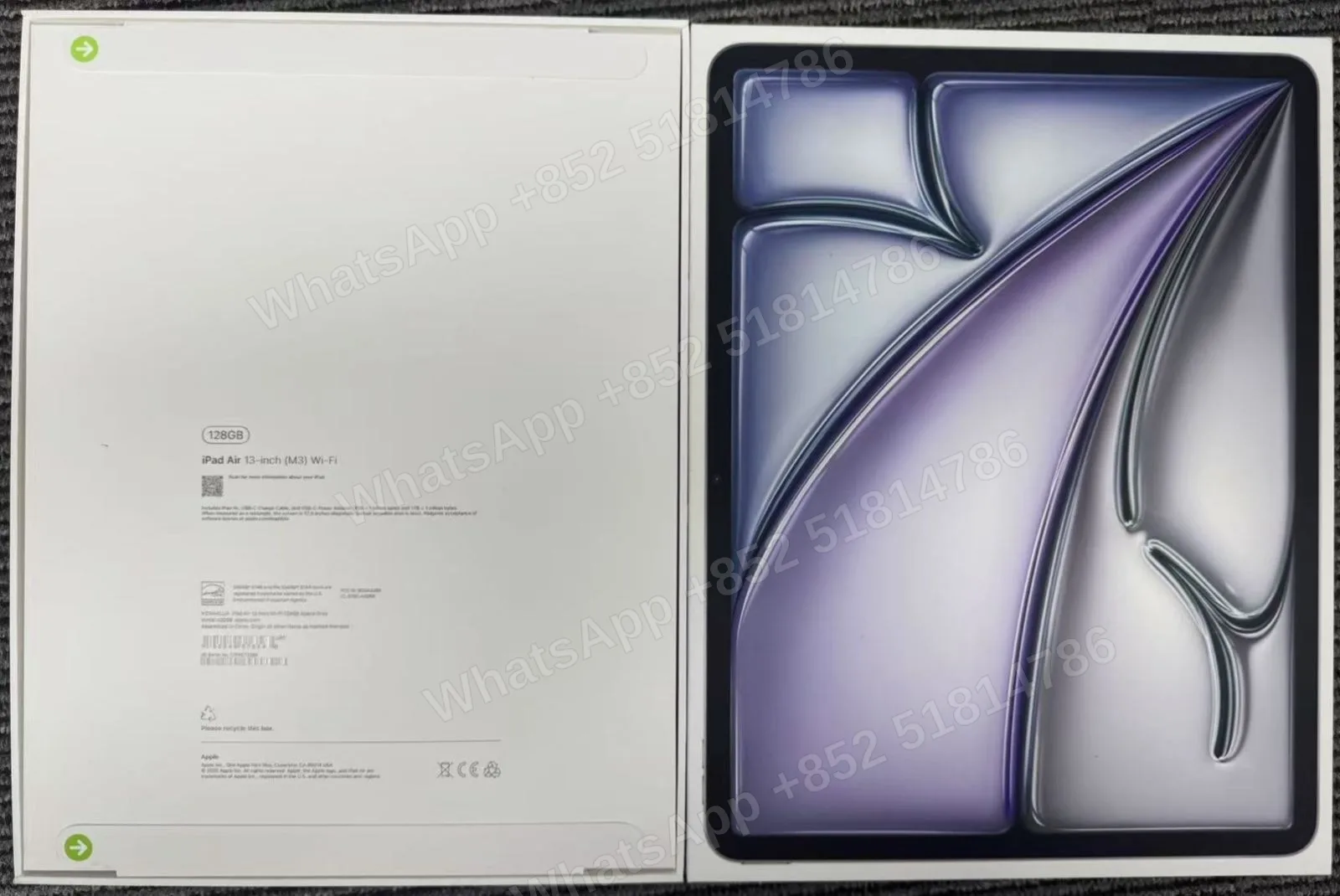 iPad-Brand new-iPad Air 7 13-inch（2025）M3-Wi-Fi-A3268-LL-A-128GB-Not Activate - LiuDao stock photo 2