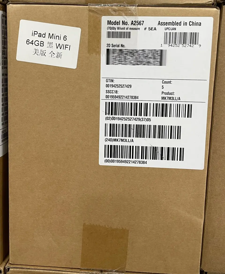 iPad-Brand new-iPad Mini 6（2021）-Wi-Fi-A2567-LL-A-64GB-Not Activate - LiuDao iPad stock photo 1
