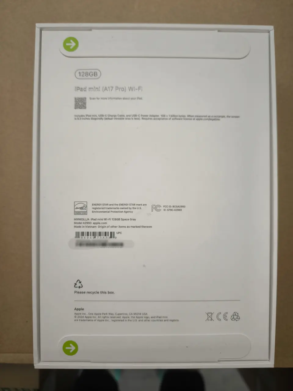 iPad-Brand new-iPad Mini 7（2024）A17 Pro-Wi-Fi-A2993-LL-A-128GB-Not Activate - LiuDao iPad stock photo 1