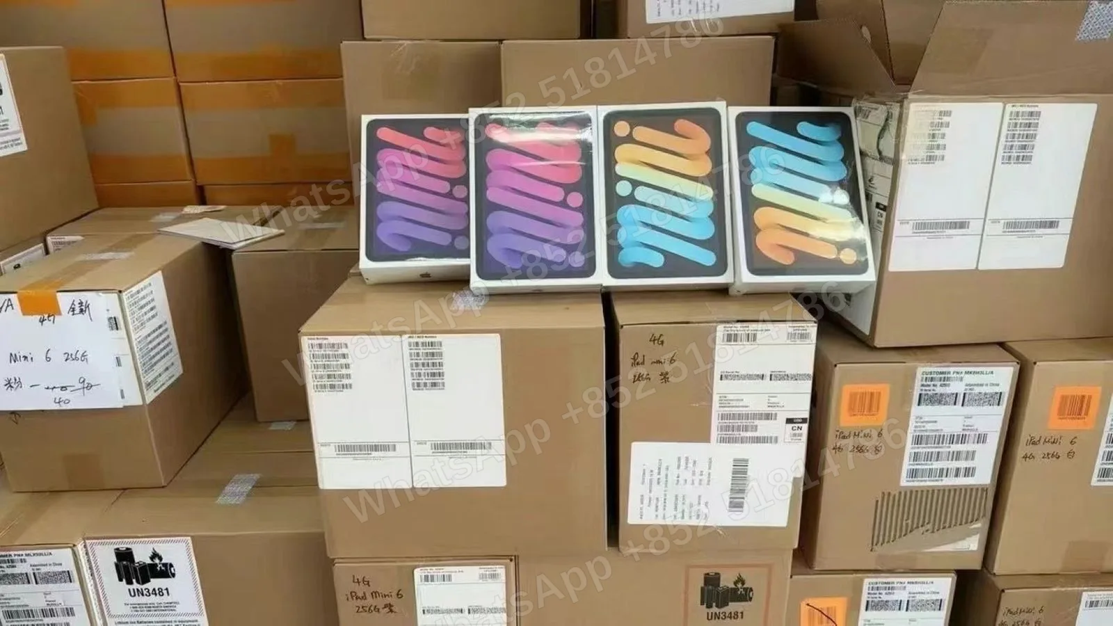 • iPad mini 6 brand new in color box • iPad Pro 12.9 series CPO • iPad Pro 2024 M4 - LiuDao stock photo 1