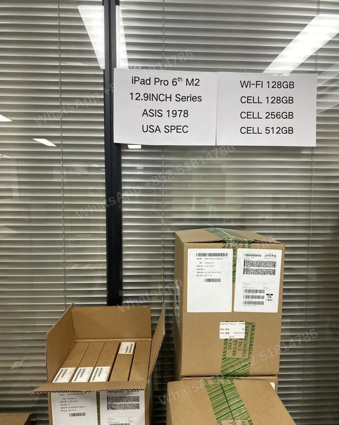 📦 iPad Pro 6th M2 12.9INCH Series 🌏 ASIS 1978 🇺🇸 USA SPEC 📶 WI-FI 128GB 📶 CELL 128GB 📶 CELL 256GB 📶 CELL 512GB -