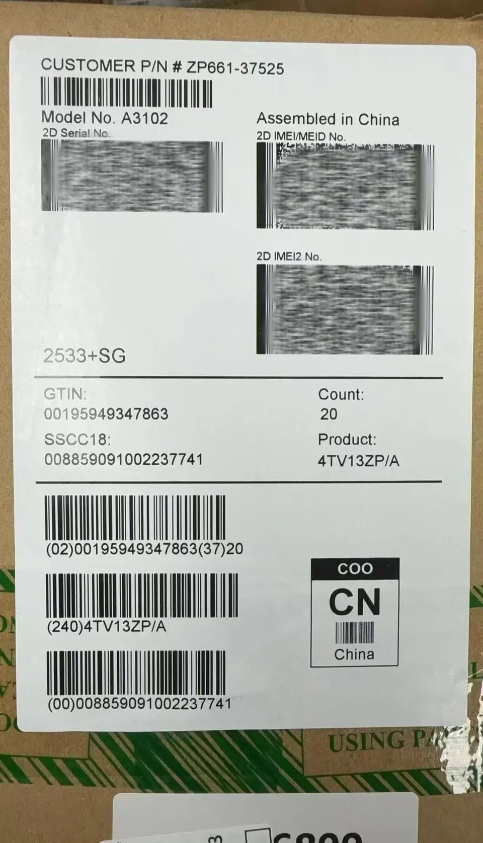 iPhone-Asis-iPhone 15 Pro-1 Sim+E Sim-A3102-ZP-A-256GB-Active - LiuDao iPhone stock photo 1