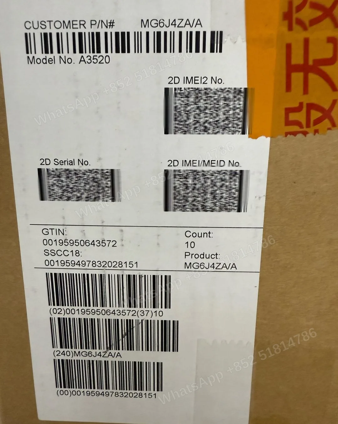 iPhone-Brand new-iPhone 17-1 Sim+E Sim-A3520-ZA-A-256GB-Not Activate - LiuDao stock photo 4