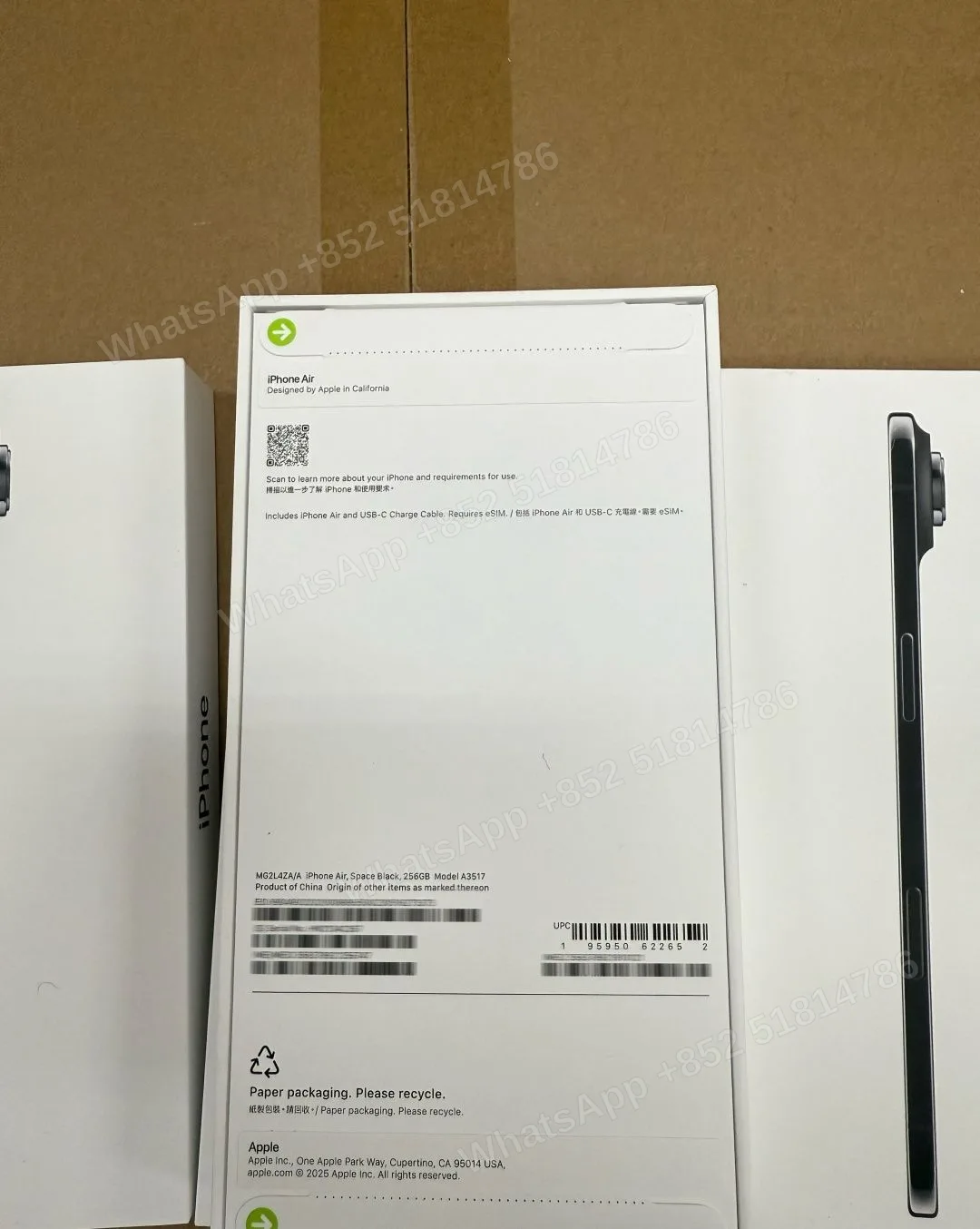 iPhone-Brand new-iPhone Air-E-Sim-A3517-ZA-A-256GB-Not Activate - LiuDao stock photo 6