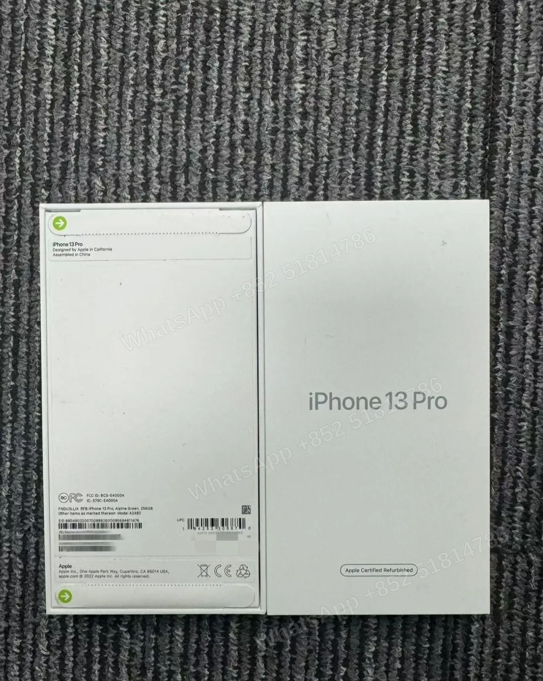 iPhone-CPO-iphone 13 Pro-1 Sim+E Sim-A2483-LL-A-256GB-Not Activate - LiuDao stock photo 1