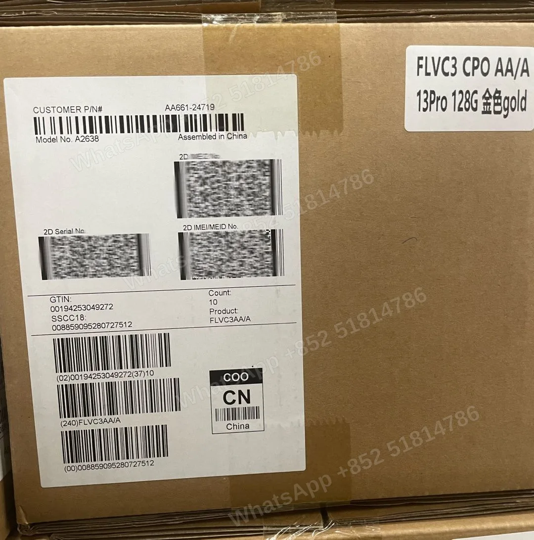 iPhone-CPO-iphone 13 Pro-1 Sim+E Sim-A2638-AA-A-128GB-Not Activate - LiuDao stock photo 1