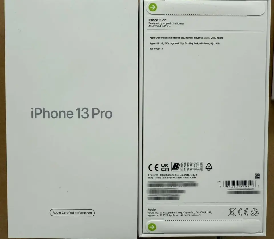 iPhone-CPO-iPhone 13 Pro-1 Sim+E Sim-A2638-B-A-128GB-Not Activate - LiuDao iPhone stock photo 1