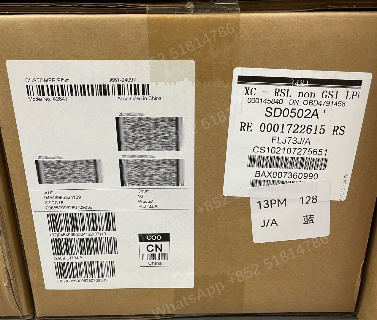 iPhone-CPO-iphone 13 ProMax-1 Sim+E Sim-A2641-J-A-128GB-Not Activate - LiuDao stock photo 1