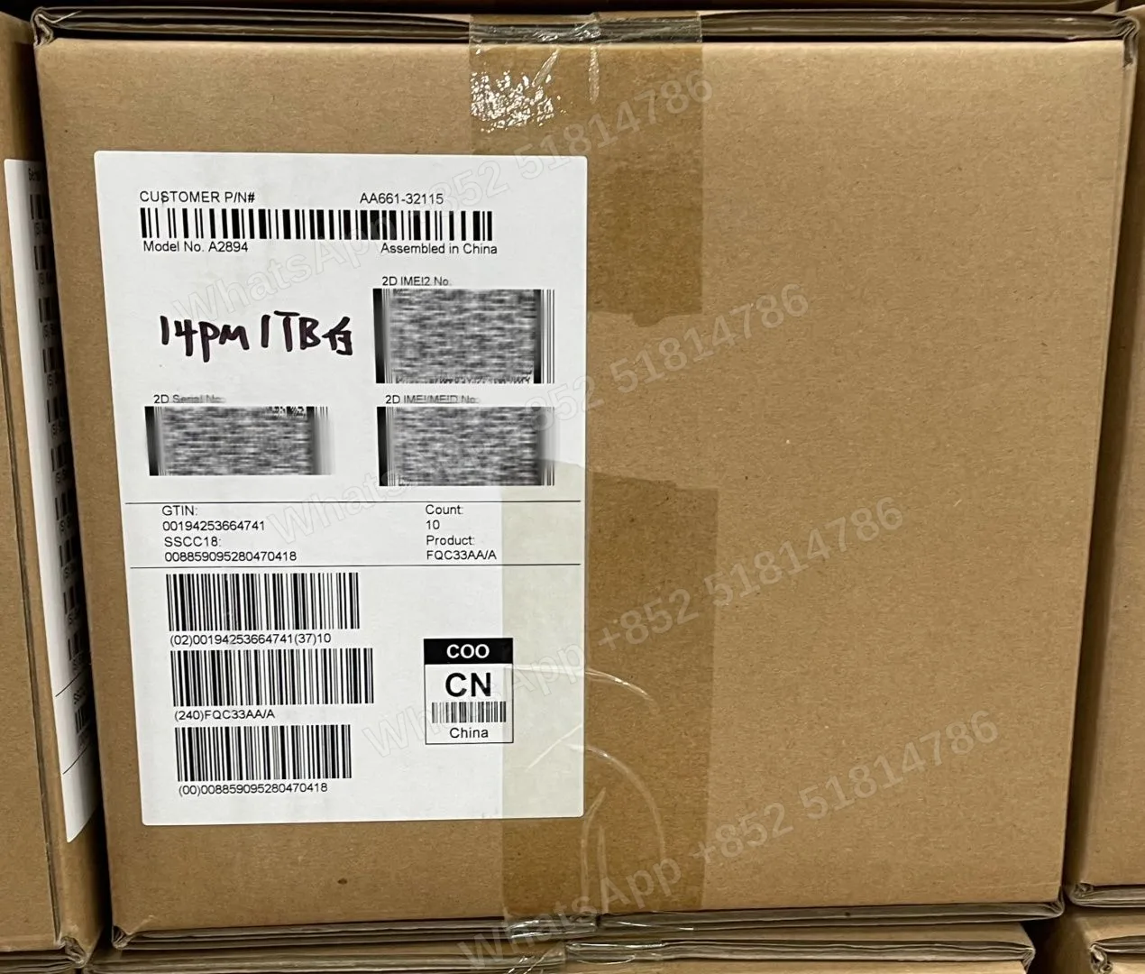 iPhone-CPO-iphone 14 ProMax-1 Sim+E Sim-A2894-AA-A-1TB-Not Activate - LiuDao stock photo 3