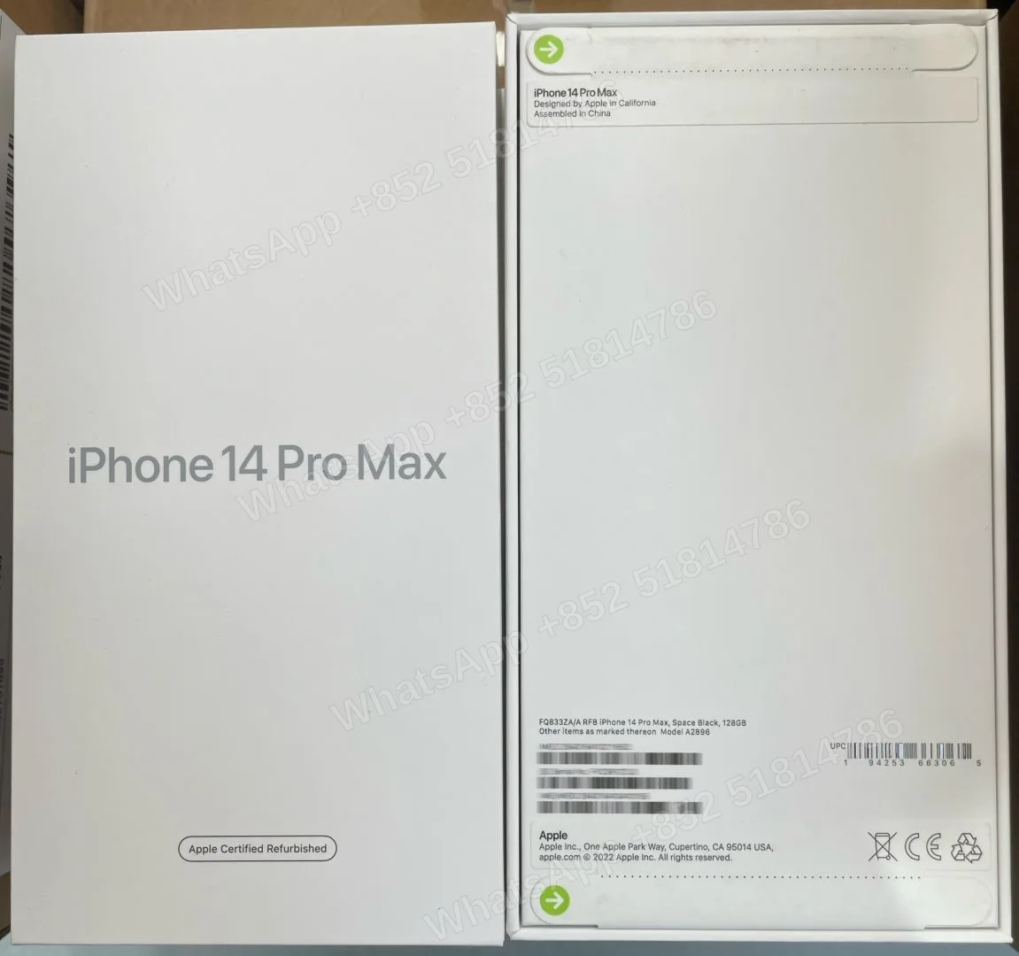 iPhone-CPO-iphone 14 ProMax-2 Sim-A2896-ZA-A-128GB-Not Activate - LiuDao stock photo 1