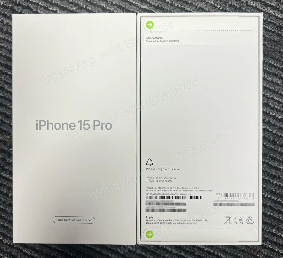 iPhone-CPO-iphone 15 Pro-E-Sim-A2848-LL-A-256GB-Not Activate - LiuDao stock photo 3