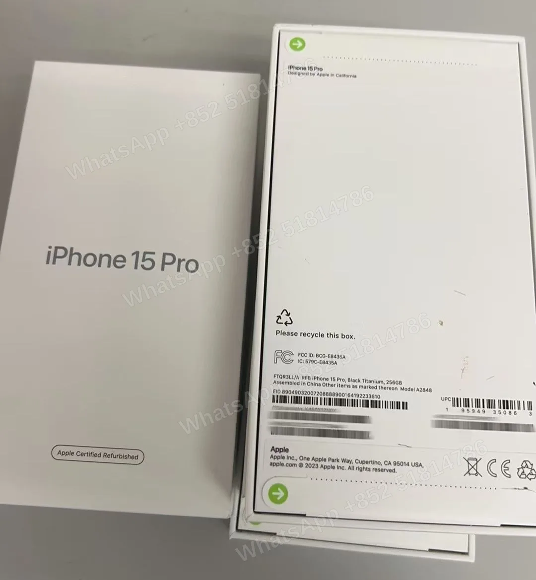 iPhone-CPO-iphone 15 Pro-E-Sim-A2848-LL-A-256GB-Not Activate - LiuDao stock photo 4