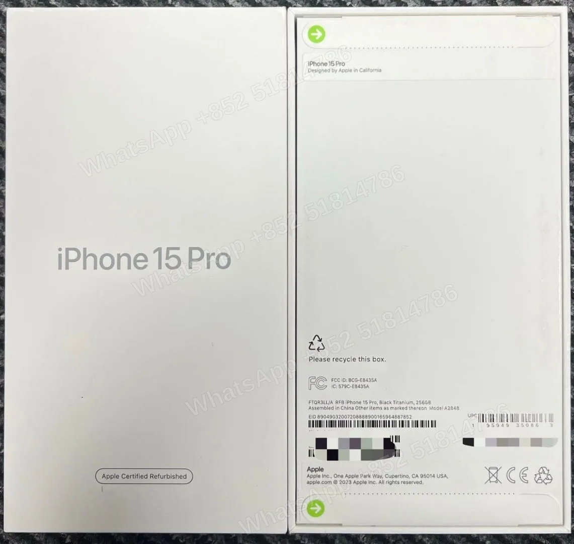 iPhone-CPO-iphone 15 Pro-E-Sim-A2848-LL-A-256GB-Not Activate - LiuDao stock photo 6