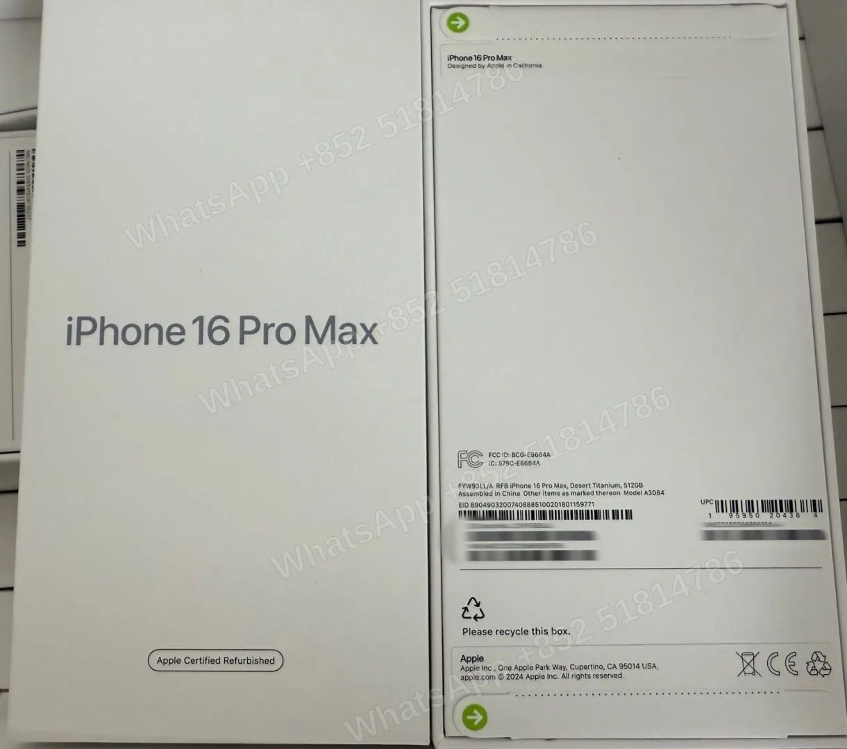iPhone-CPO-iphone 16 ProMax-E-Sim-A3084-LL-A-512GB-Not Activate - LiuDao stock photo 1