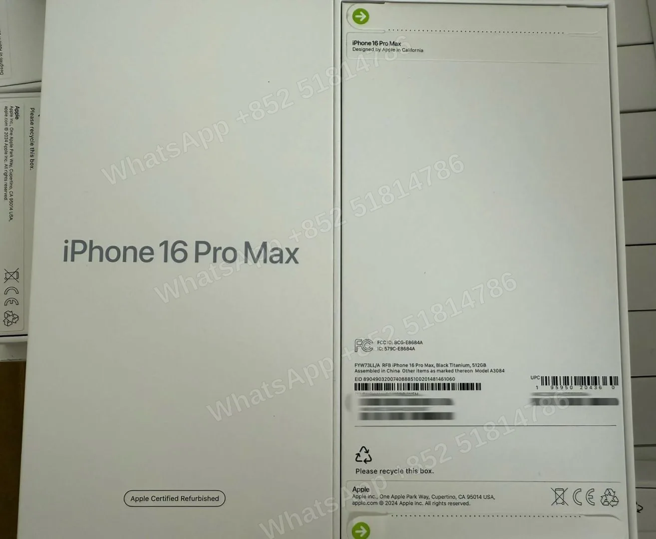 iPhone-CPO-iphone 16 ProMax-E-Sim-A3084-LL-A-512GB-Not Activate - LiuDao stock photo 4