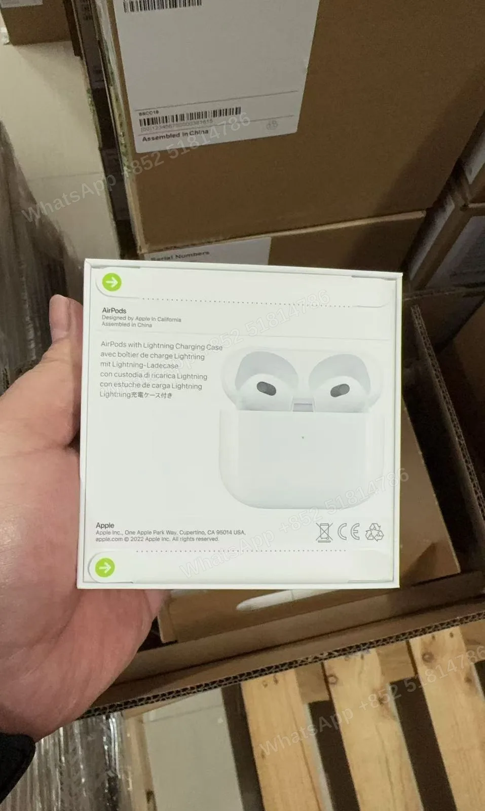 NY3 MPNY3CH/A AirPods (3rd generation) Designed by Apple in California apple.com Made in China Model A2565/A2564/A2897 -