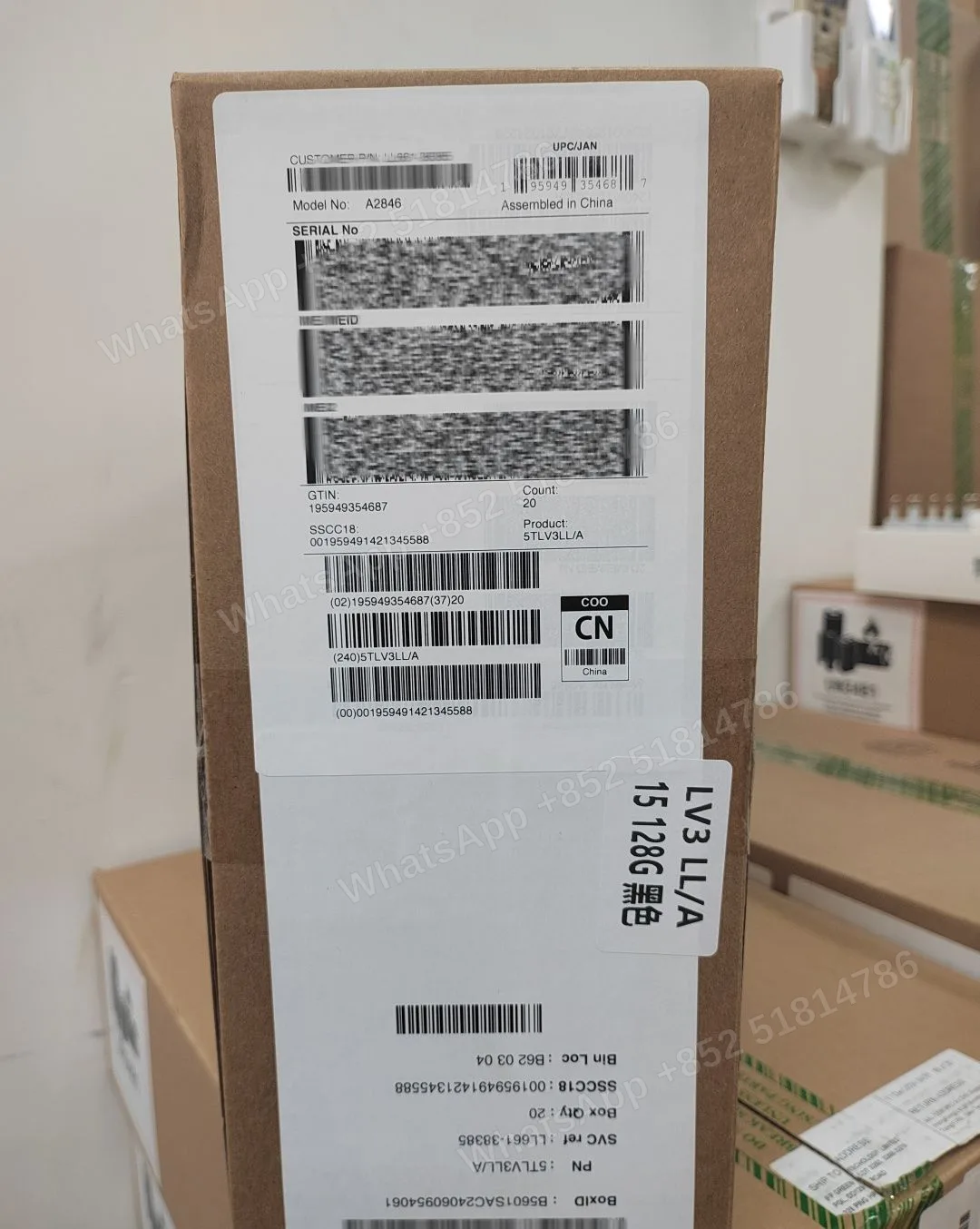 Phones(手機)-Asis+-iphone 15-E-Sim-A2846-LL-A-128GB-Not Activate - LiuDao stock photo 1