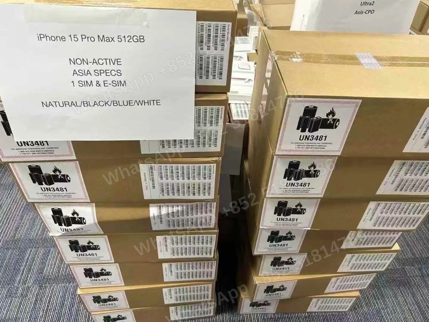 Phones(手機)-Asis+-iphone 15 ProMax-1 Sim+E Sim-A3106-ZP-A-512GB-Not Activate - LiuDao stock photo 2