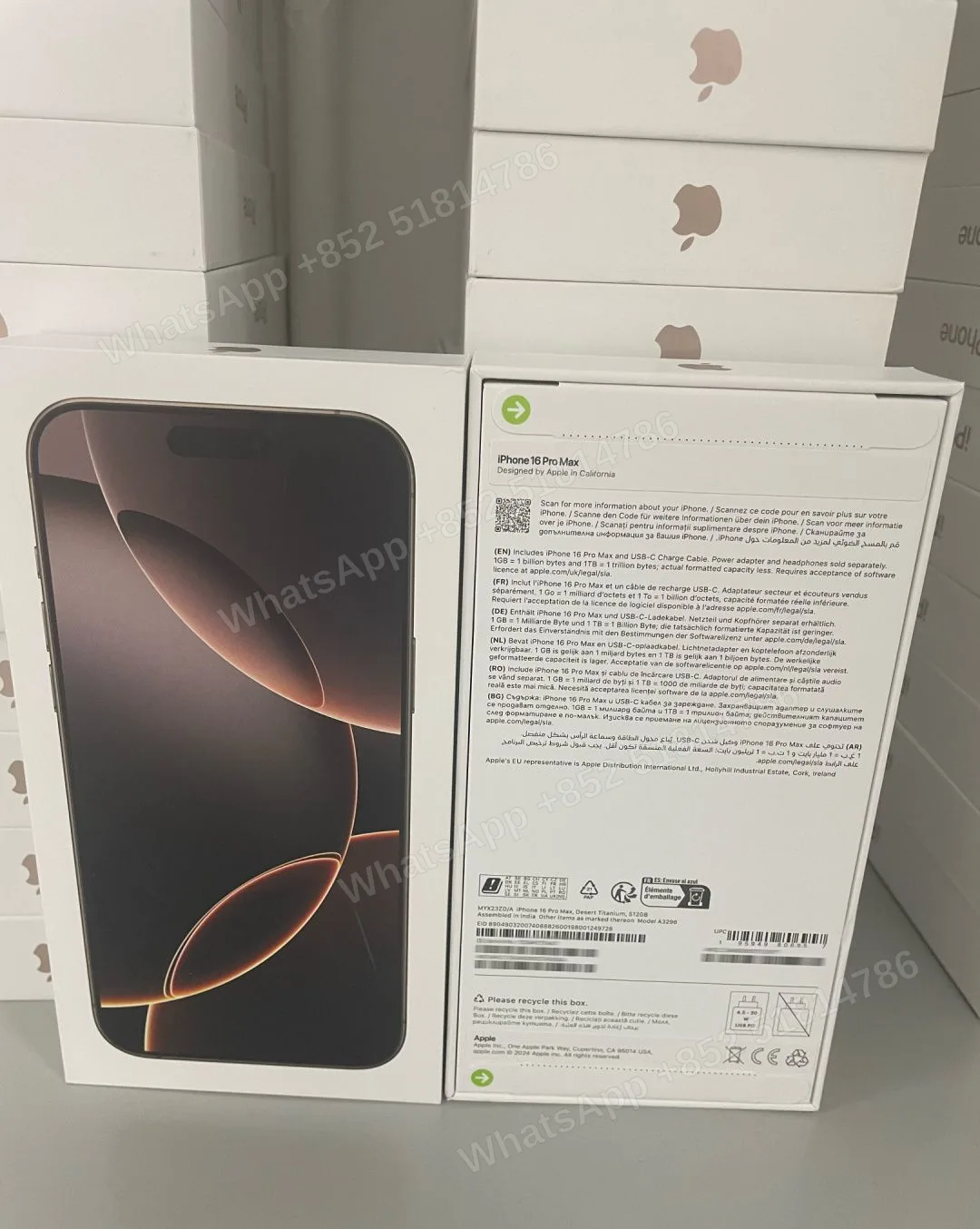 Phones(手機)-Brand new-iphone 16 ProMax-1 Sim+E Sim-A3296-ZD-A-512GB-Not Activate - LiuDao stock photo 2