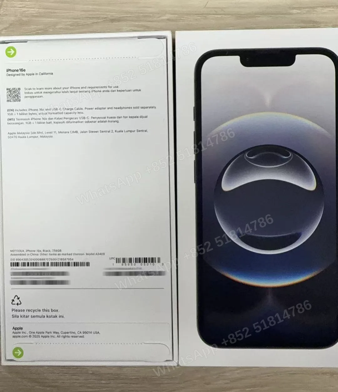 Phones(手機)-Brand new-iphone 16e-1 Sim+E Sim-A3409-X-A-256GB-Not Activate - LiuDao stock photo 2