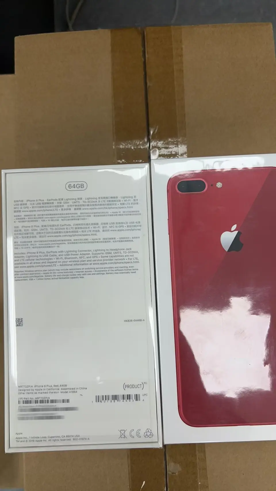 Phones(手機)-Brand new-iPhone 8 Plus-1 Sim-A1864-ZP-A-64GB-Not Active - LiuDao iPhone stock photo 1