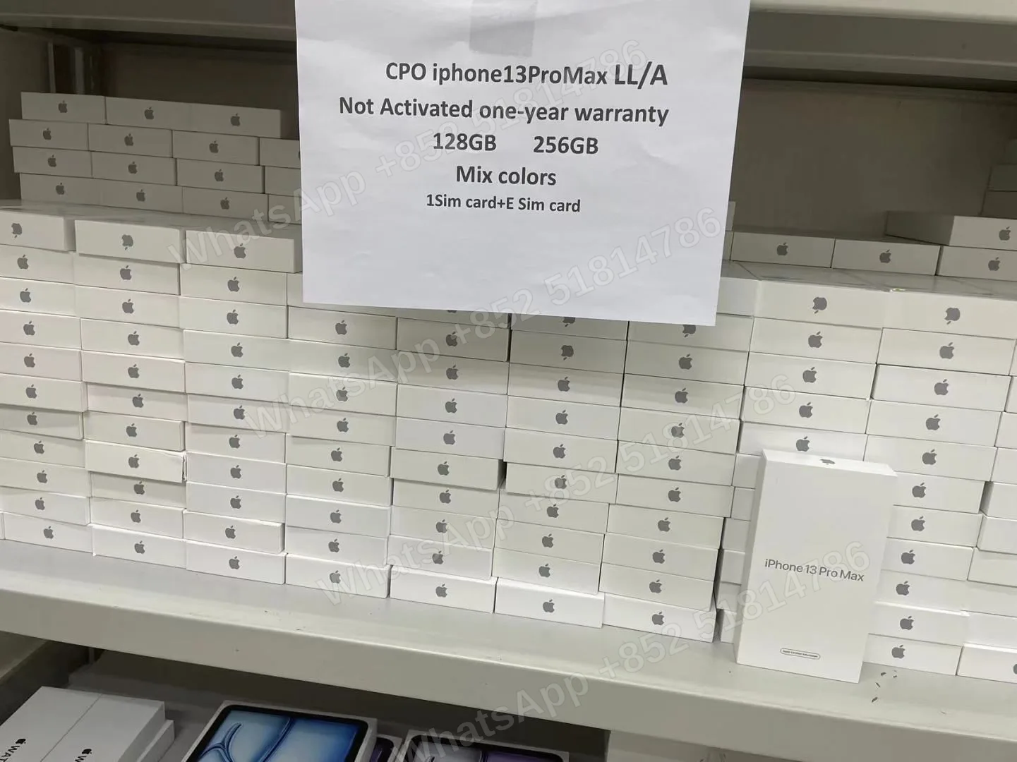 Phones(手機)-CPO-iphone 13 ProMax-1 Sim+E Sim-A2484-LL-A-128GB-Not Activate - LiuDao stock photo 1