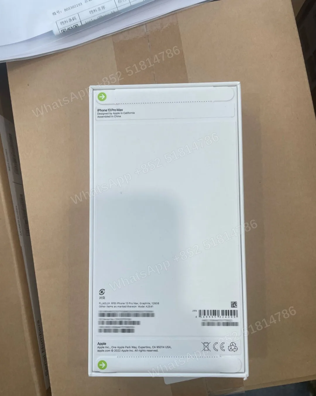 Phones(手機)-CPO-iphone 13 ProMax-1 Sim+E Sim-A2641-J-A-128GB-Not Activate - LiuDao stock photo 1