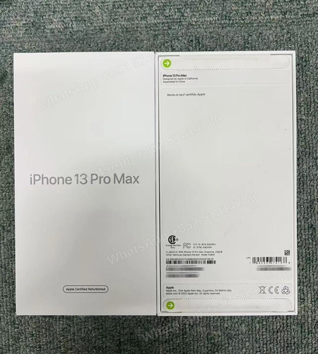 Phones(手機)-CPO-iphone 13 ProMax-1 Sim+E Sim-A2641-VC-A-256GB-Not Activate - LiuDao stock photo 1