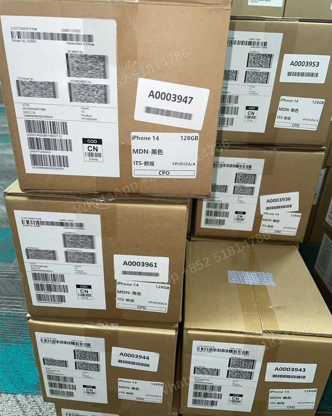 Phones(手機)-CPO-iphone 14-2 Sim-A2884-ZA-A-128GB-Not Activate - LiuDao stock photo 1