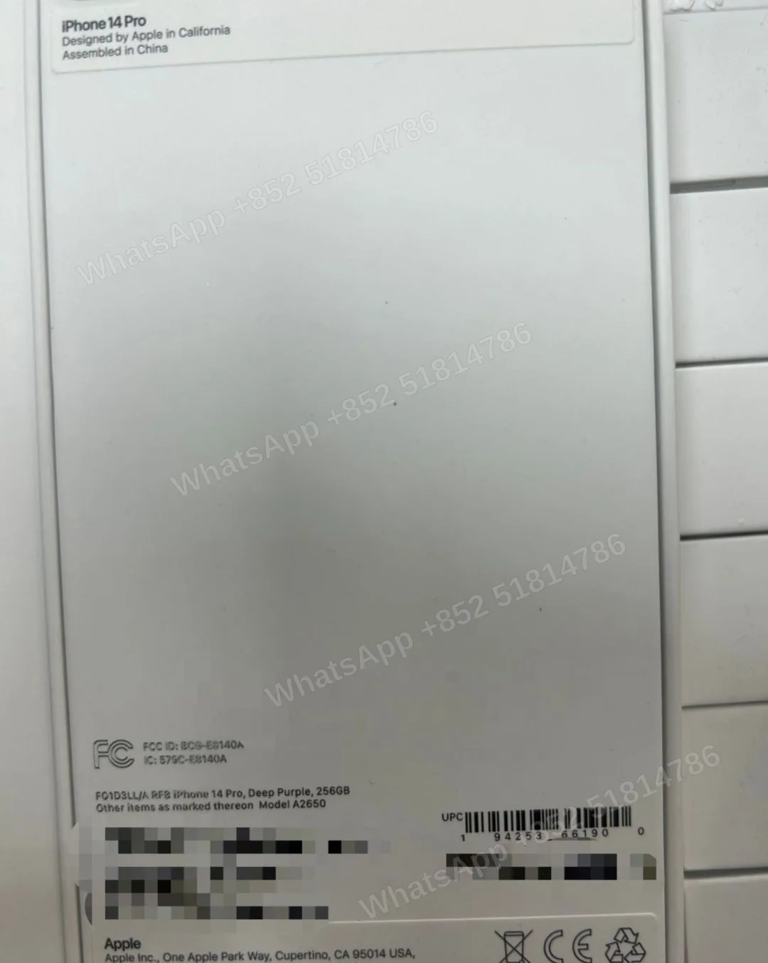 Phones(手機)-CPO-iphone 14 Pro-E-Sim-A2650-LL-A-256GB-Not Activate - LiuDao stock photo 1
