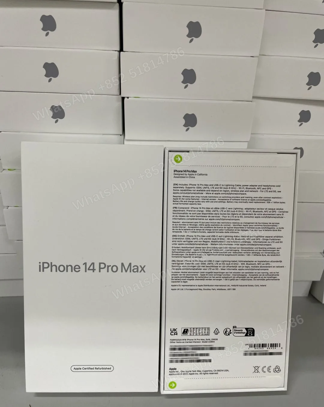 Phones(手機)-CPO-iphone 14 ProMax-1 Sim+E Sim-A2894-ZD-A-256GB-Not Activate - LiuDao stock photo 1