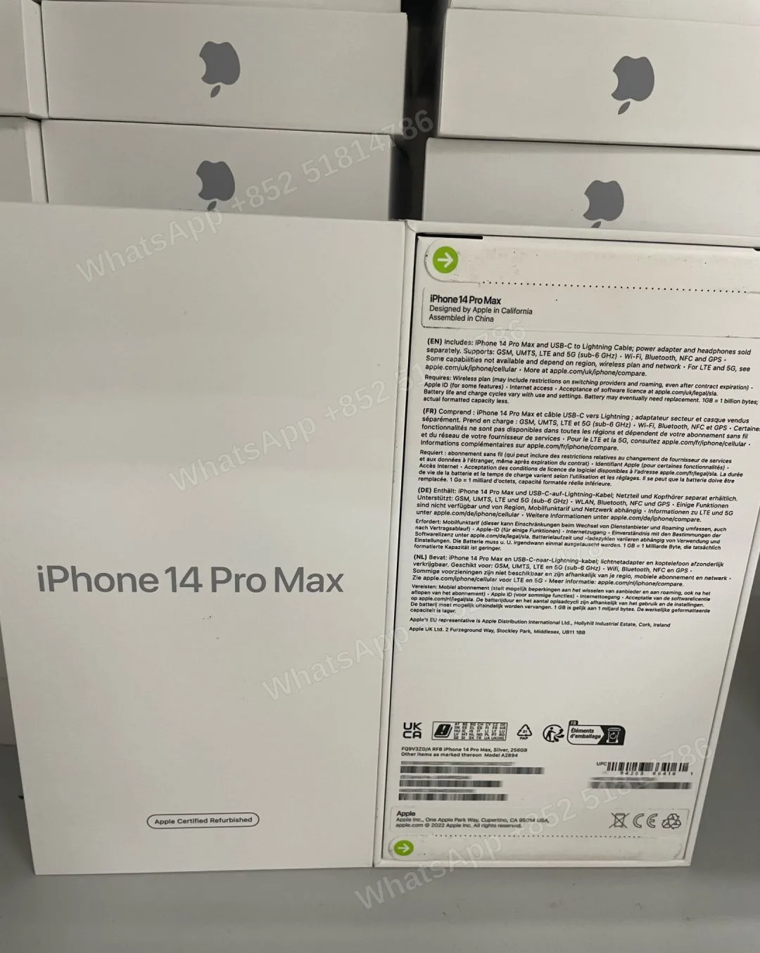 Phones(手機)-CPO-iphone 14 ProMax-1 Sim+E Sim-A2894-ZD-A-256GB-Not Activate - LiuDao stock photo 3