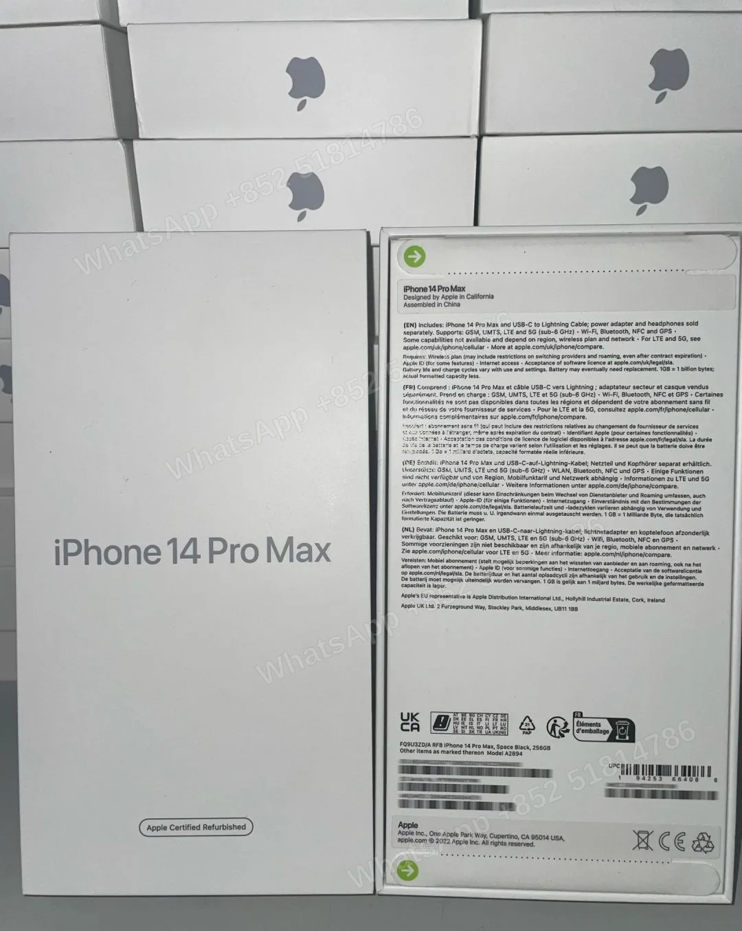 Phones(手機)-CPO-iphone 14 ProMax-1 Sim+E Sim-A2894-ZD-A-256GB-Not Activate - LiuDao stock photo 4