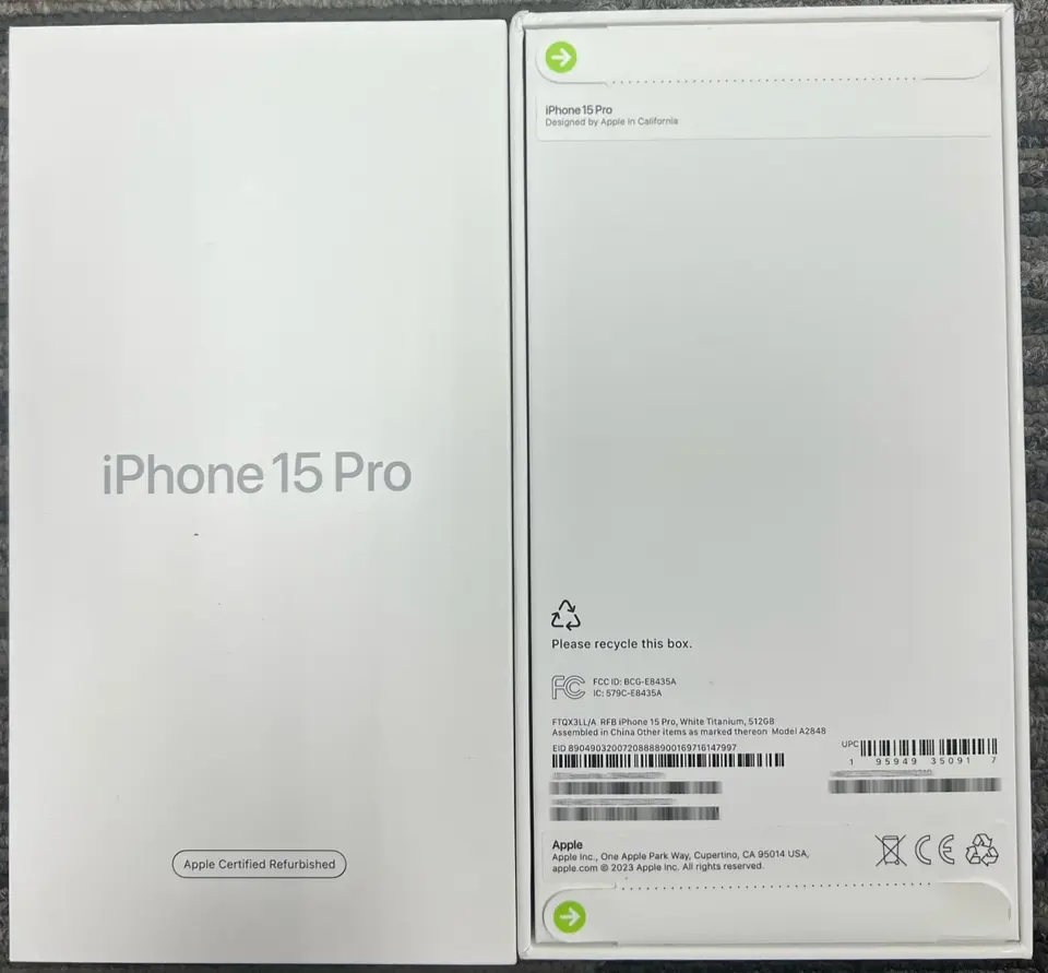 Phones(手機)-CPO-iPhone 15 Pro-E-Sim-A2848-LL-A-512GB-Not Activate - LiuDao iPhone stock photo 1