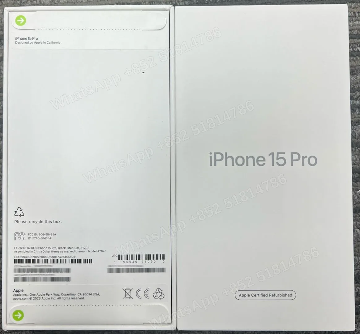 Phones(手機)-CPO-iphone 15 Pro-E-Sim-A2848-LL-A-512GB-Not Activate - LiuDao stock photo 2