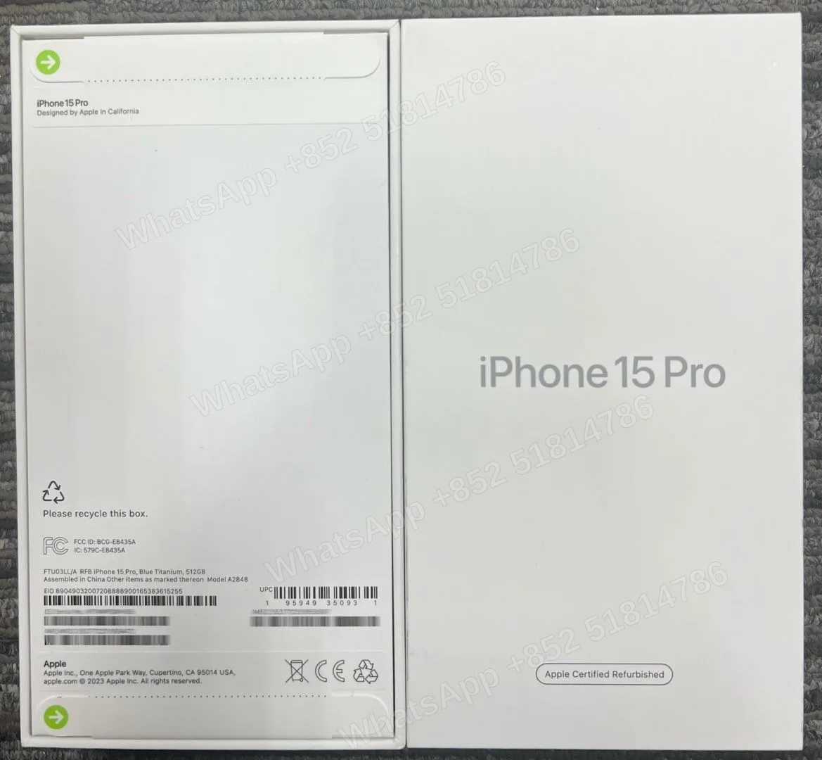 Phones(手機)-CPO-iphone 15 Pro-E-Sim-A2848-LL-A-512GB-Not Activate - LiuDao stock photo 4