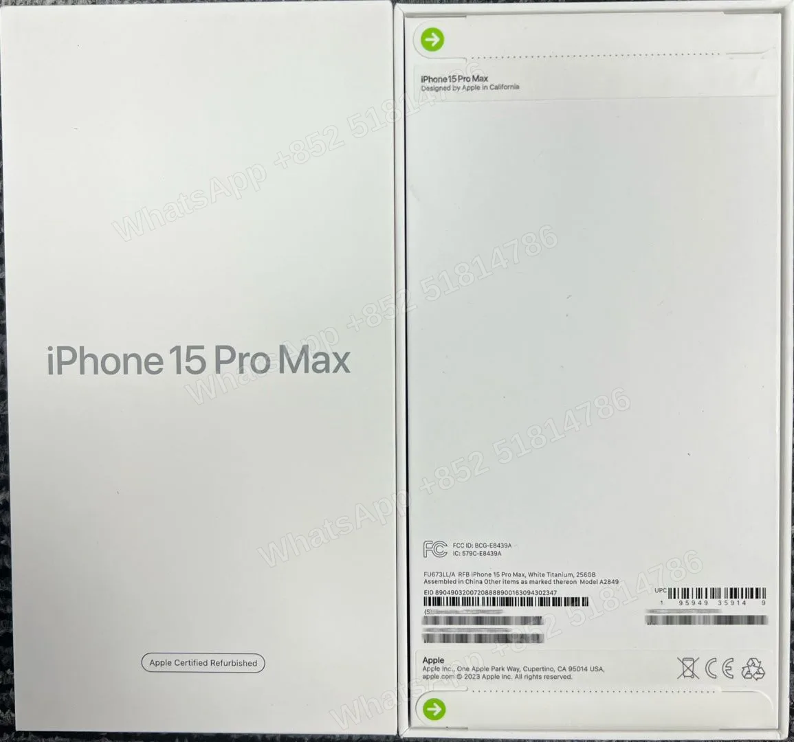 Phones(手機)-CPO-iphone 15 ProMax-E-Sim-A2849-LL-A-256GB-Not Activate - LiuDao stock photo 1